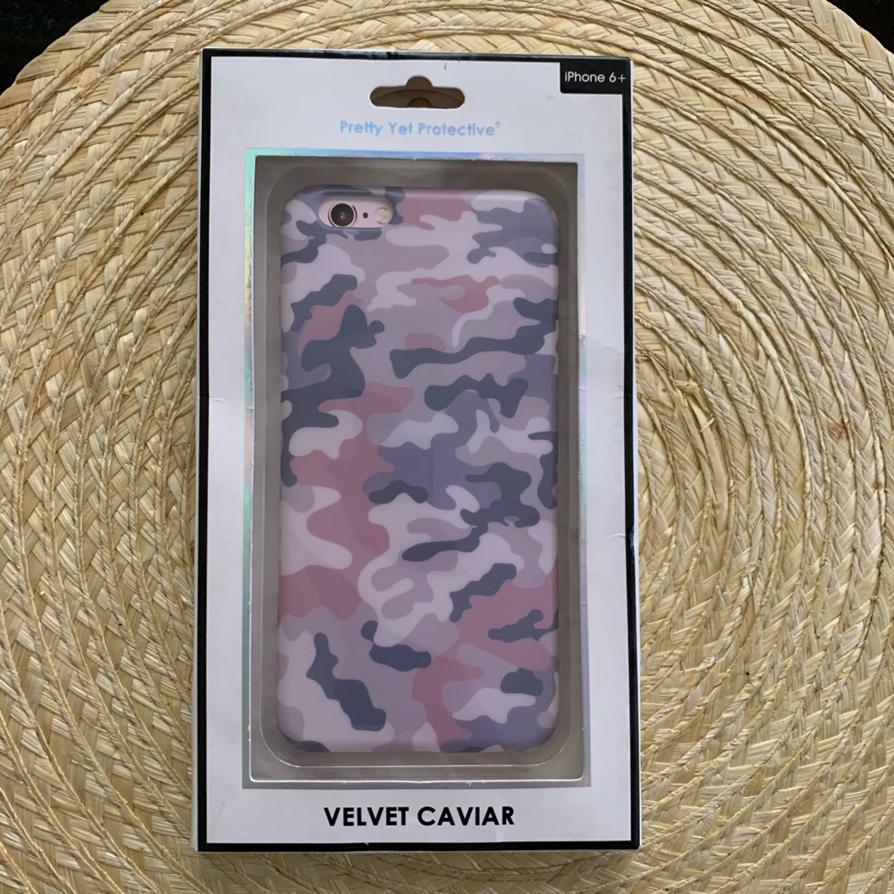 Velvet Caviar iPhone Case 6/6s Plus- Nude Camo Cell Phone Case - Picture 7 of 9
